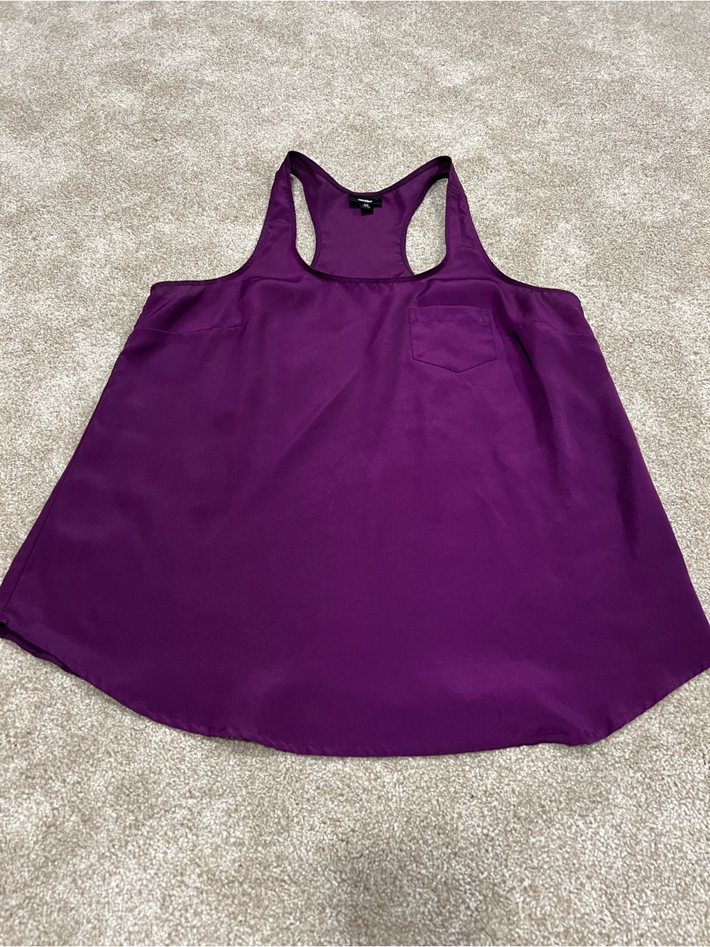 Mossimo Supply Co. Purple Racerback Pocket Tank